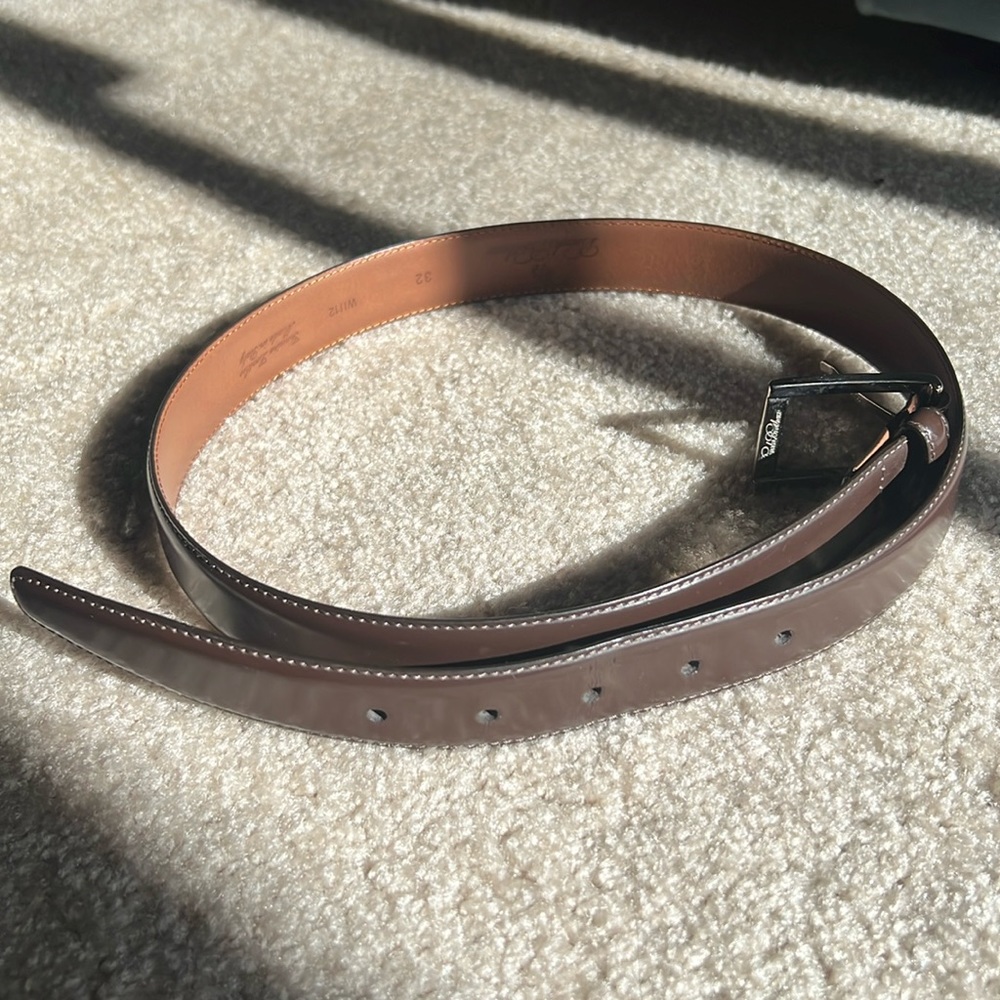 Brooks Brother Dark Brown Belt (32) Leather